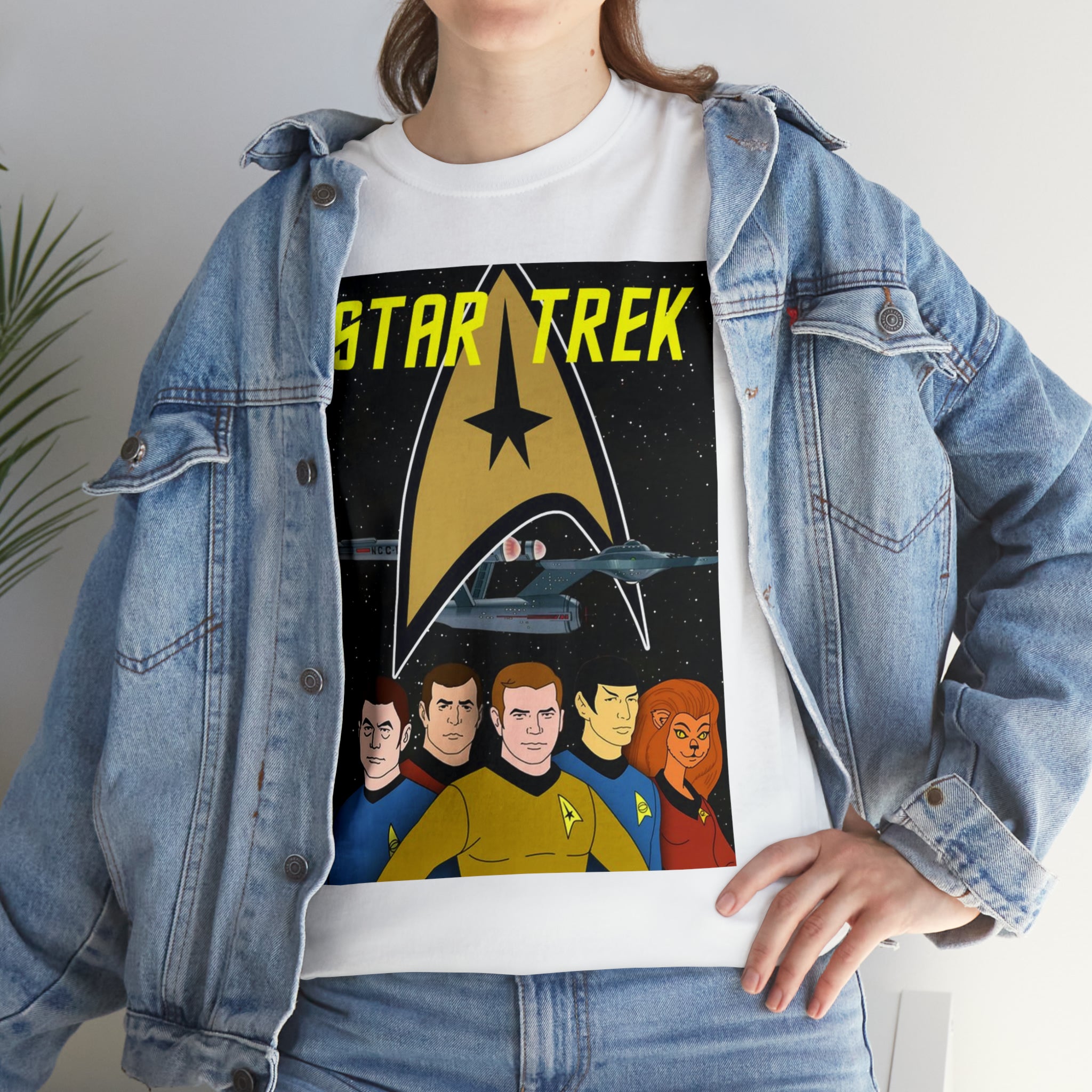 Star Trek Cartoon- Unisex Heavy Cotton T-Shirt - Creations by Chris and Carlos